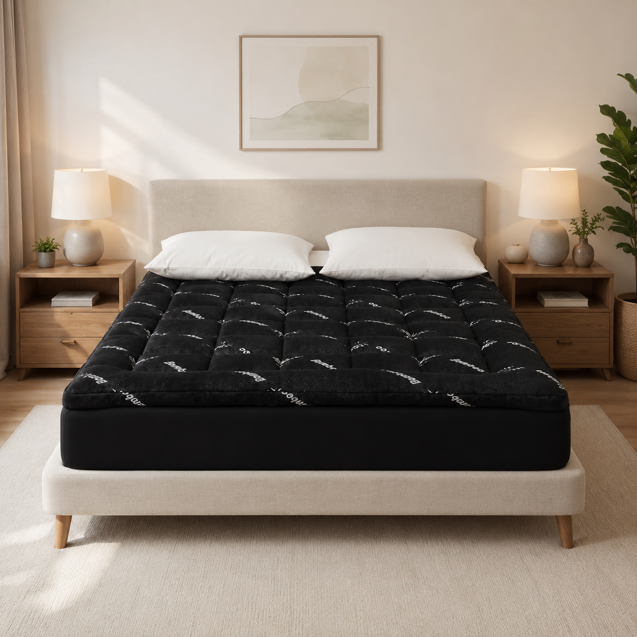 Luxurious Cooling Mattress Topper for Queen Beds