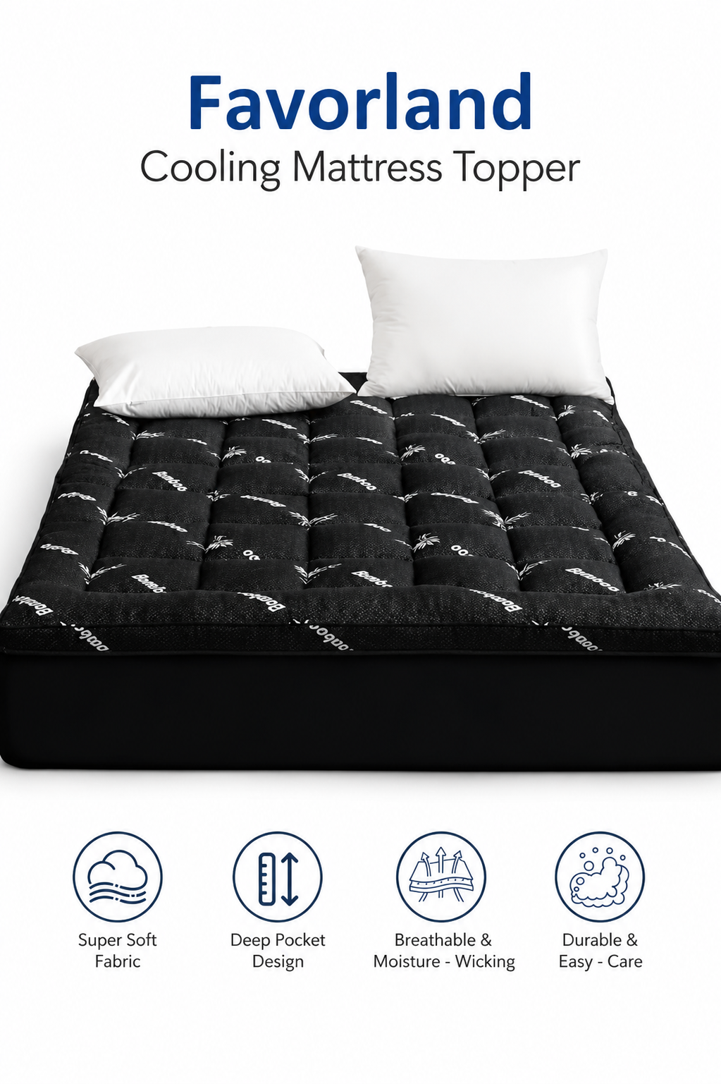 Luxurious Cooling Mattress Topper for Queen Beds