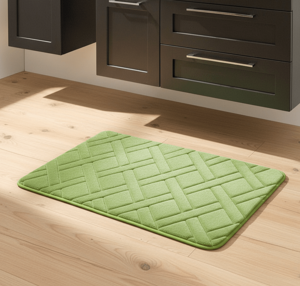 Cushioned Non-Slip Microfiber Bathroom Floor Mat