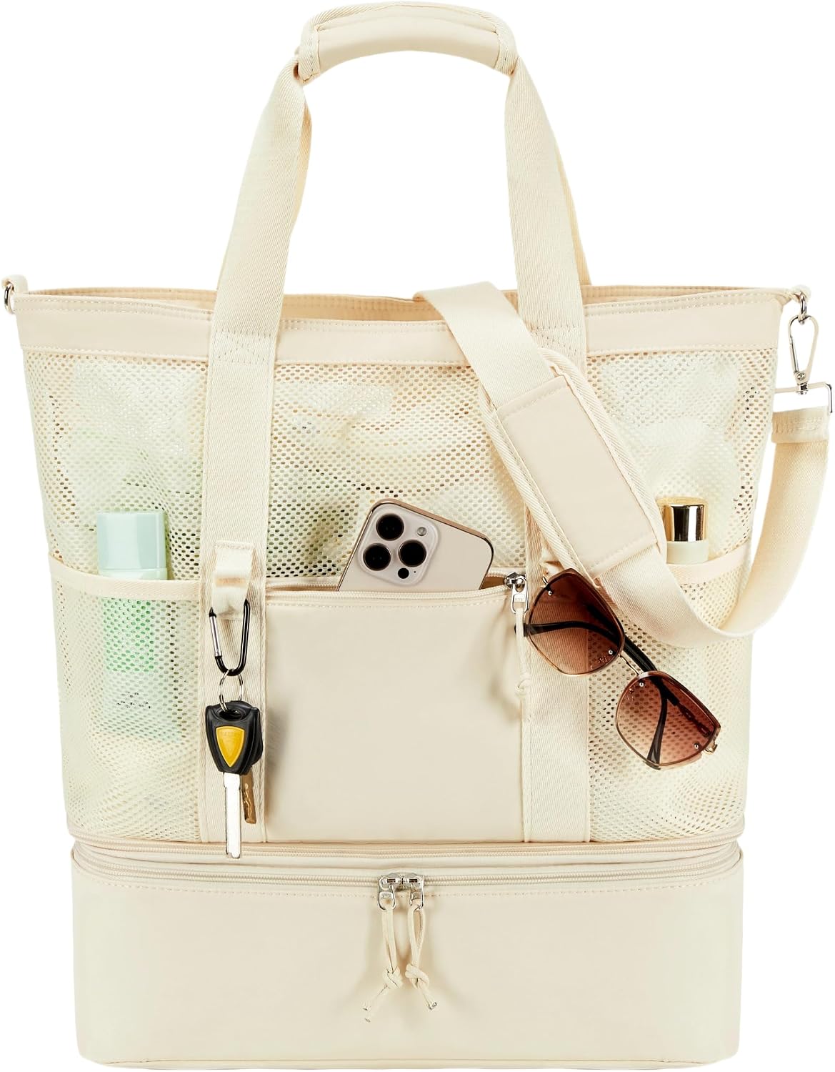 Versatile Summer Tote with Chilling Cooler Pocket