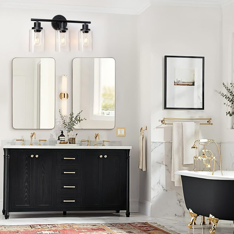 Vintage-Inspired Wall Light Fixture with Reversible Design