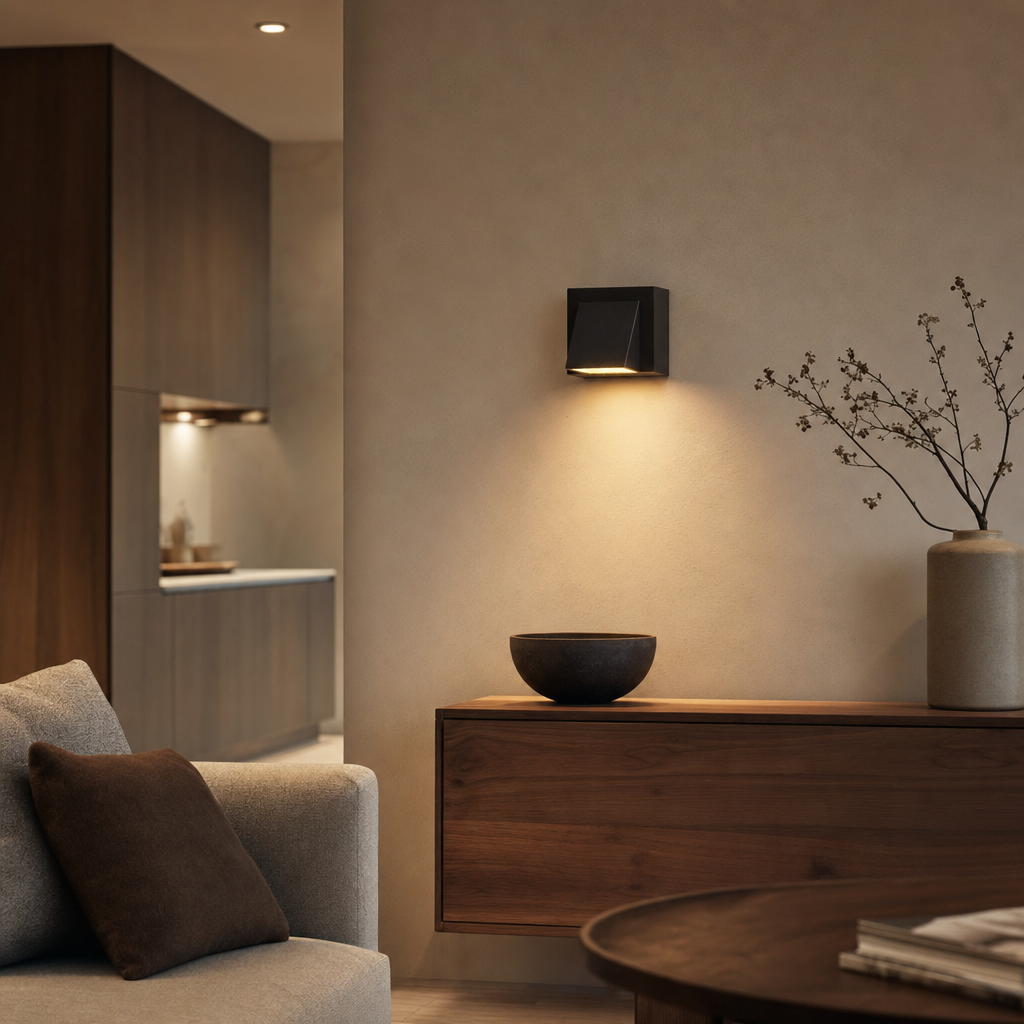 Sleek Black Wall Light Fixture for Modern Interiors