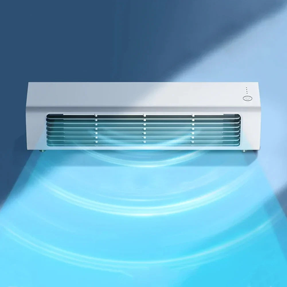Compact Bladeless Desktop Cooling Fan with Rechargeable Battery