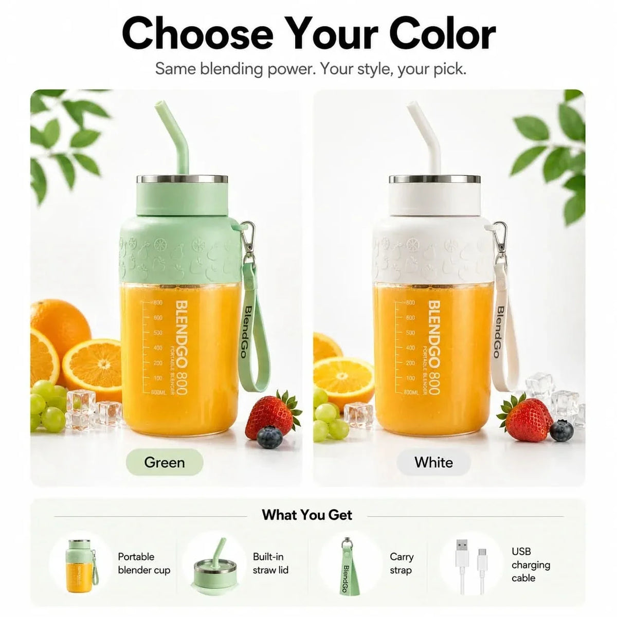 BlendMaster Pro – Compact Travel Blender for Smoothies