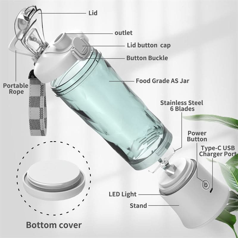 On-the-Go Smoothie Maker with Rechargeable Battery