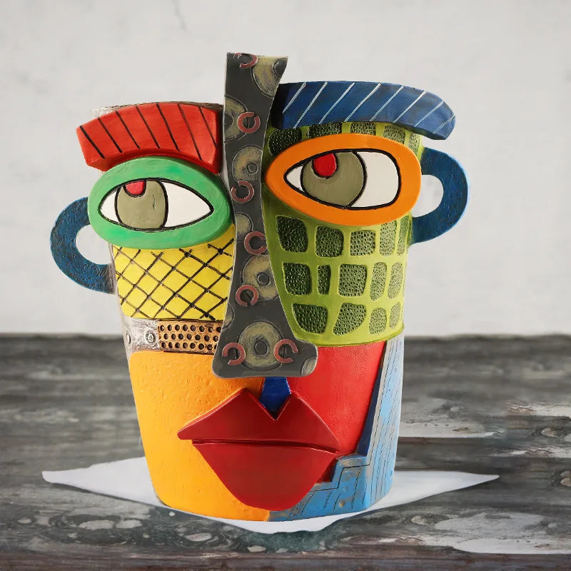 Abstract Art Plant Pot Ornaments - Stylish Home Decor