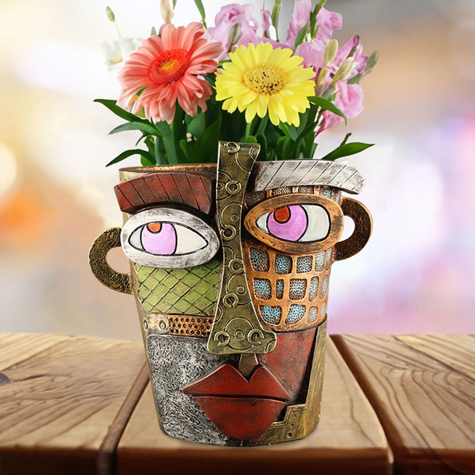 Abstract Art Plant Pot Ornaments - Stylish Home Decor