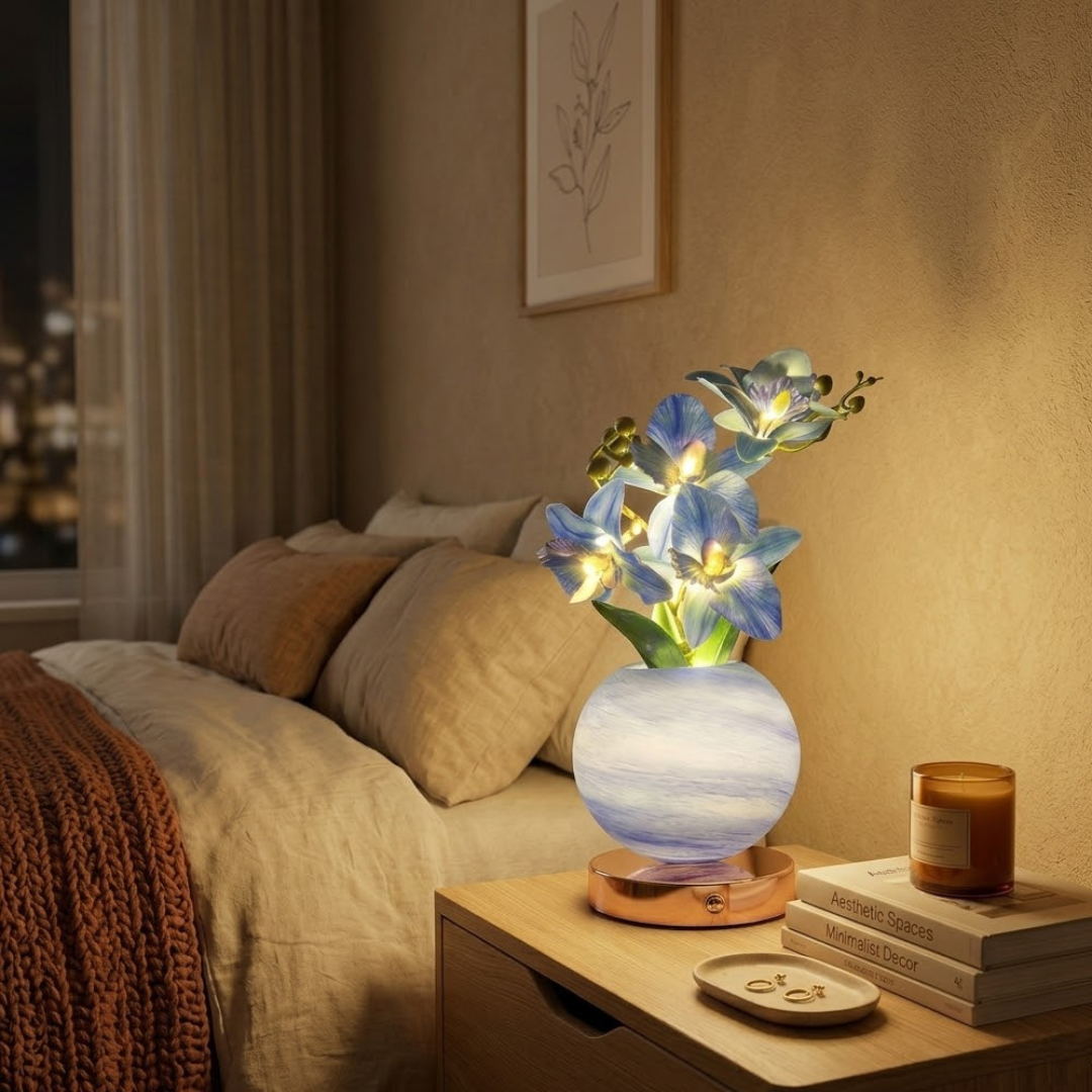 Blossom Glow Table Lamp - Touch Control & USB Rechargeable
