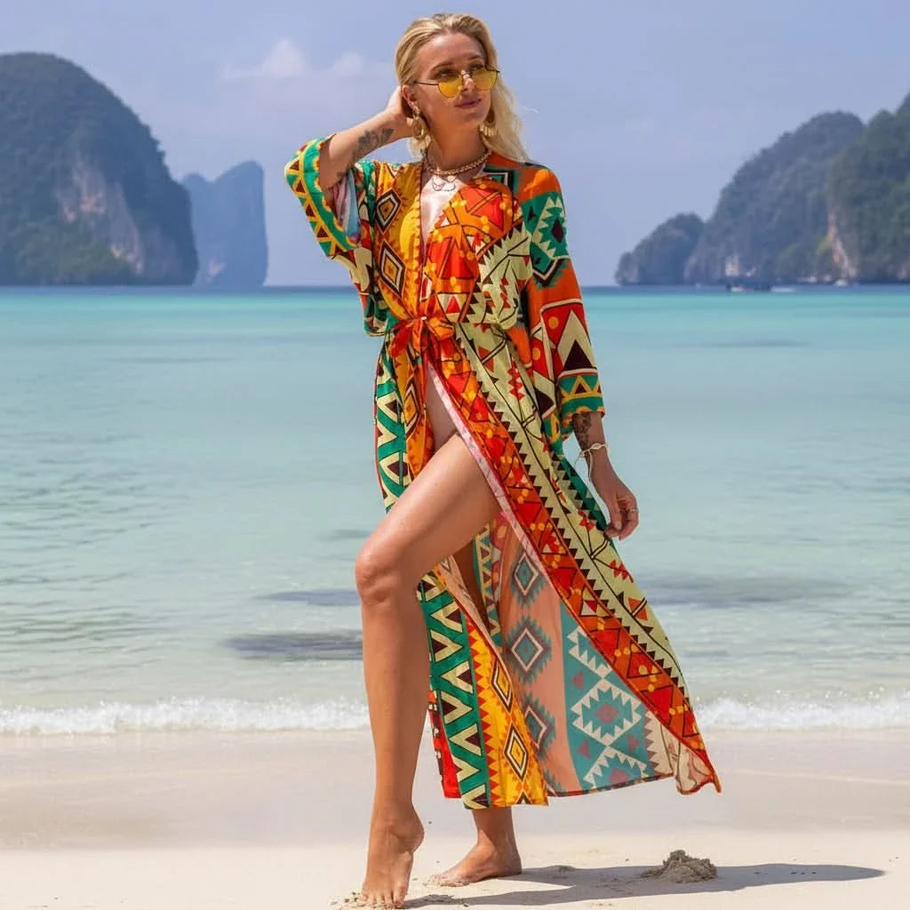 Breezy Haven – Effortless Summer Cover-Up for Beach Days