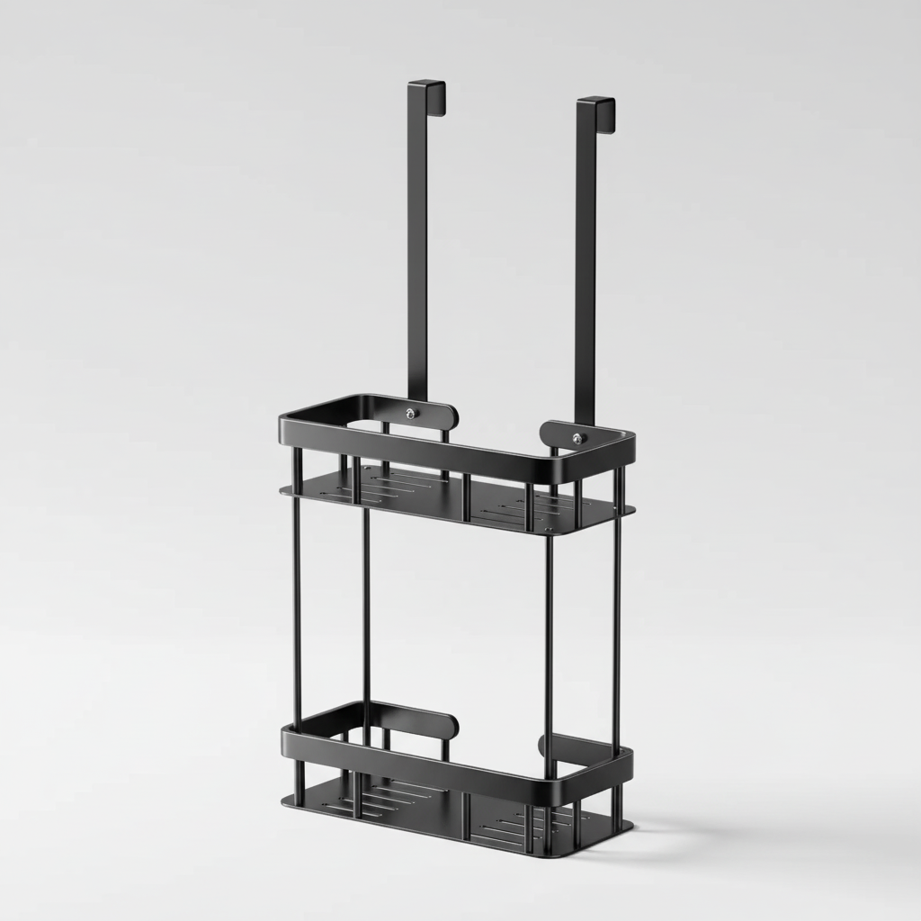 Wall-Mounted Shower Storage Shelf – No Drilling Required