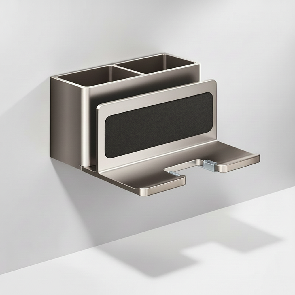 Bath Organizer with Suction-Free Design - BreezeDock