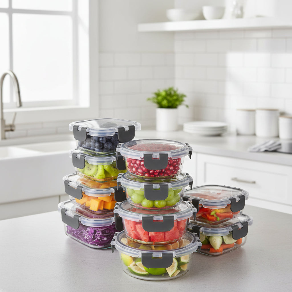 Premium Glass Meal Prep Containers with Secure Lids | Keep Food Fresh