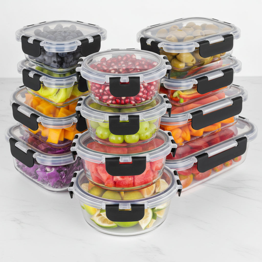 Premium Glass Meal Prep Containers with Secure Lids | Keep Food Fresh