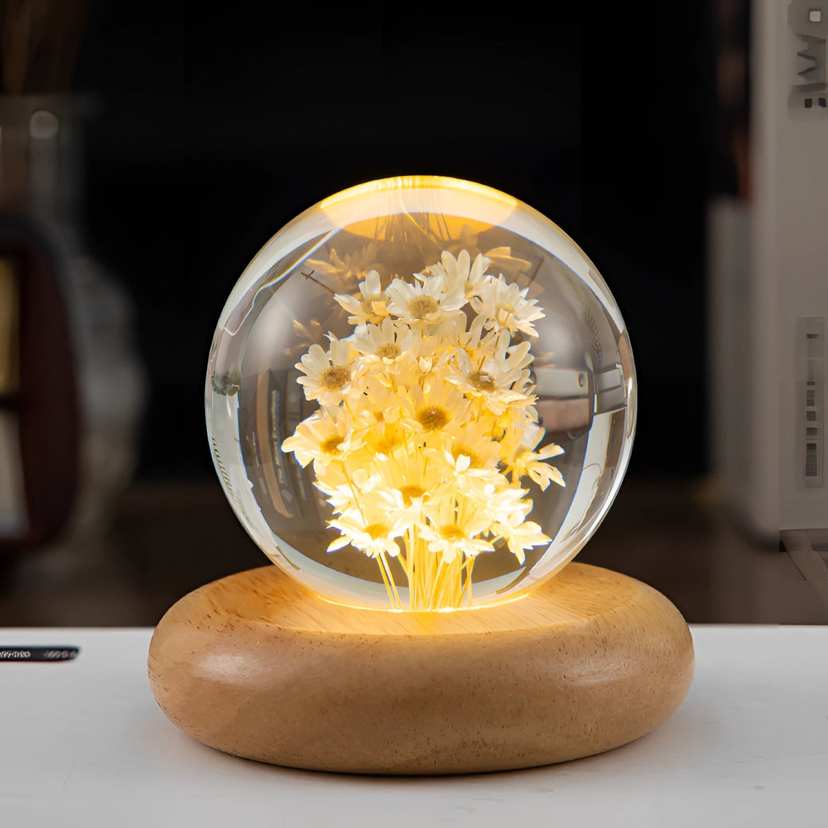 Dandelion Glow Lamp | LED Illuminated Botanical Decor
