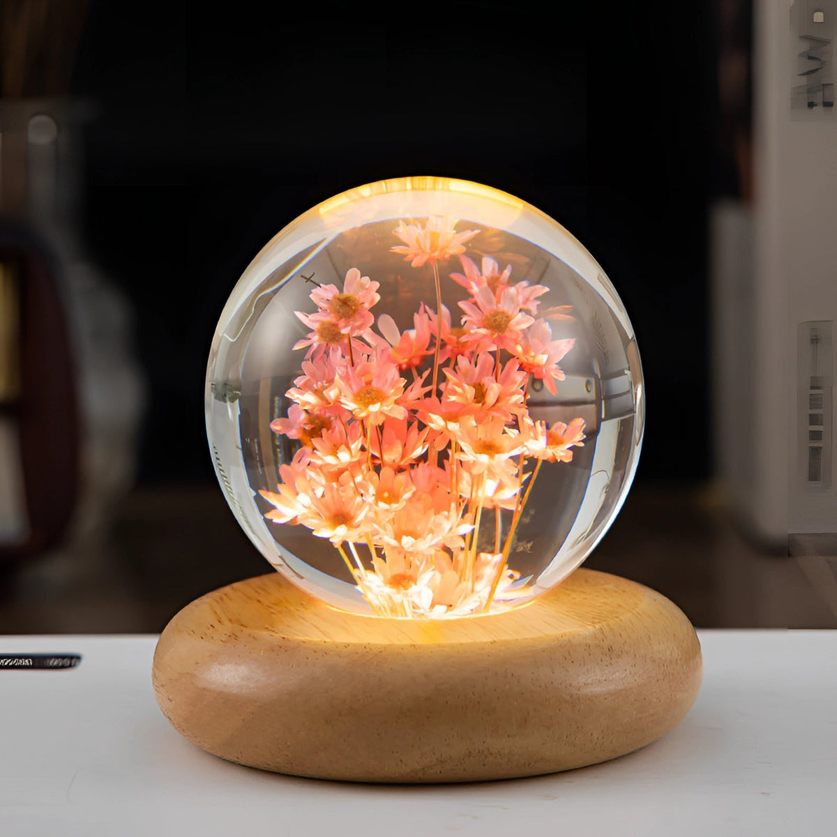 Dandelion Glow Lamp | LED Illuminated Botanical Decor