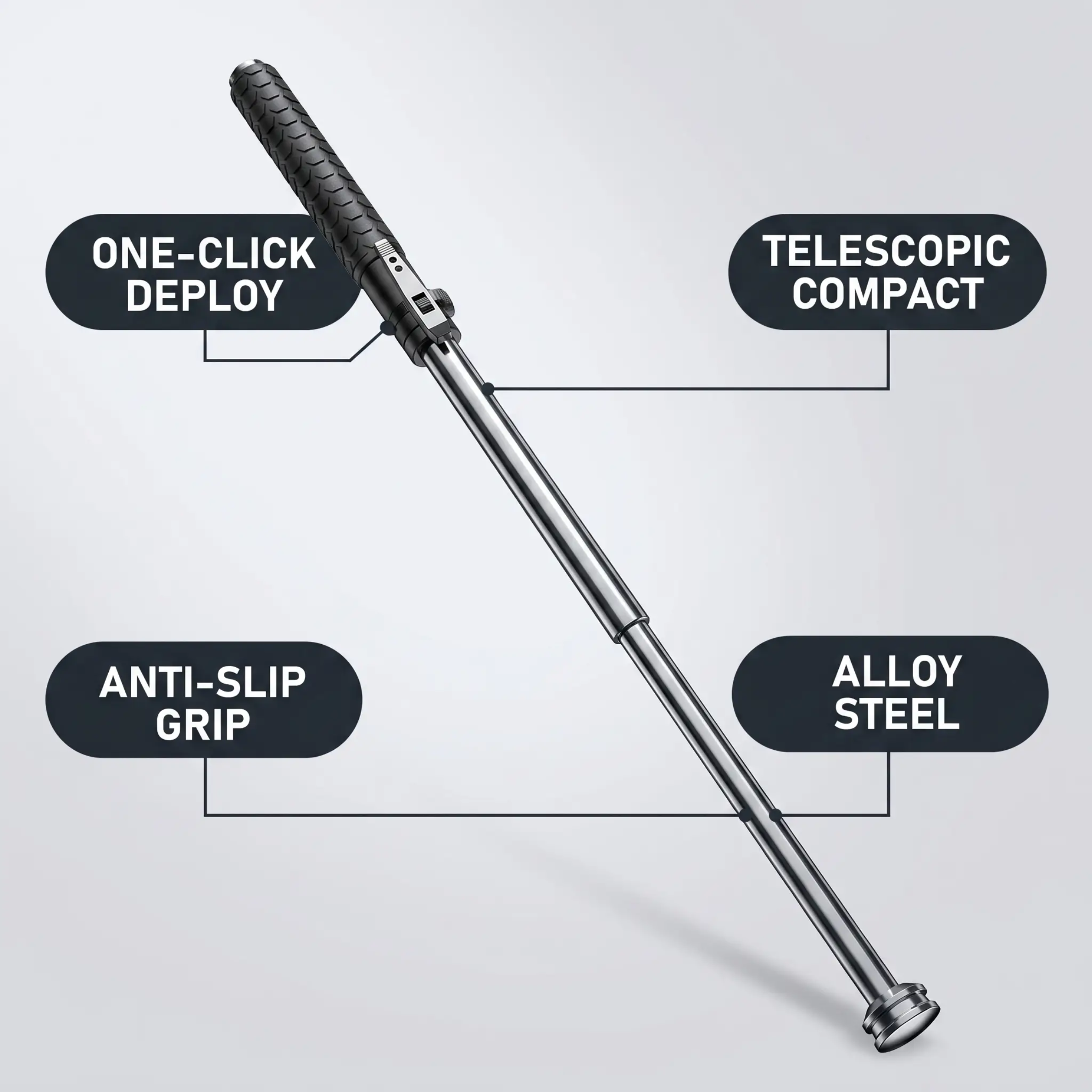 SwiftStabilizer | Instant Deployment Walking Stick for Every Adventure