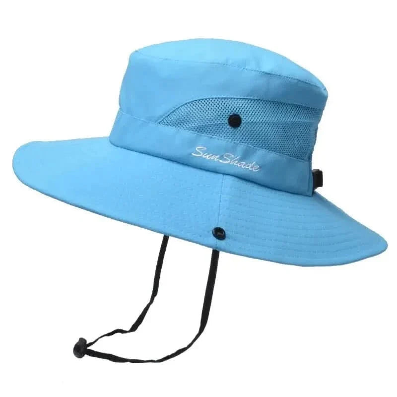 SunGuardia - Women's Stylish Sun Hat with Ponytail Slot