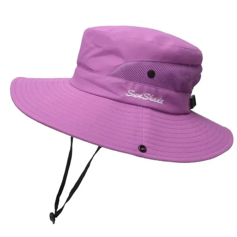 SunGuardia - Women's Stylish Sun Hat with Ponytail Slot