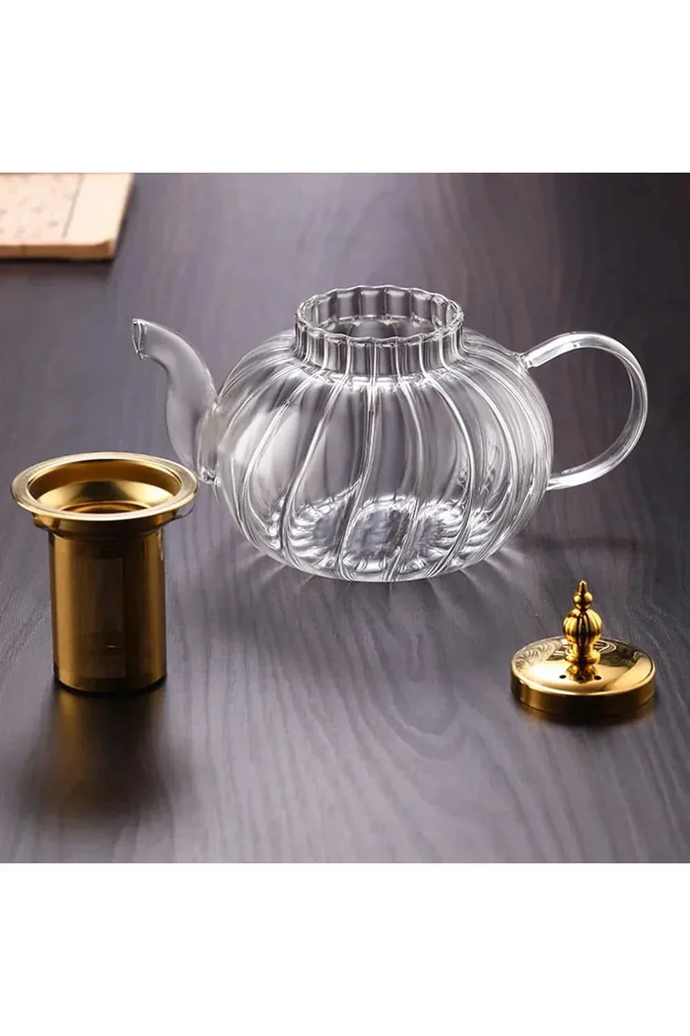 SavorTea | Elegant Glass Teapot with Stainless Steel Filter | 1200ml Capacity