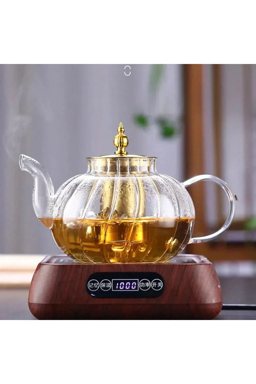 SavorTea | Elegant Glass Teapot with Stainless Steel Filter | 1200ml Capacity