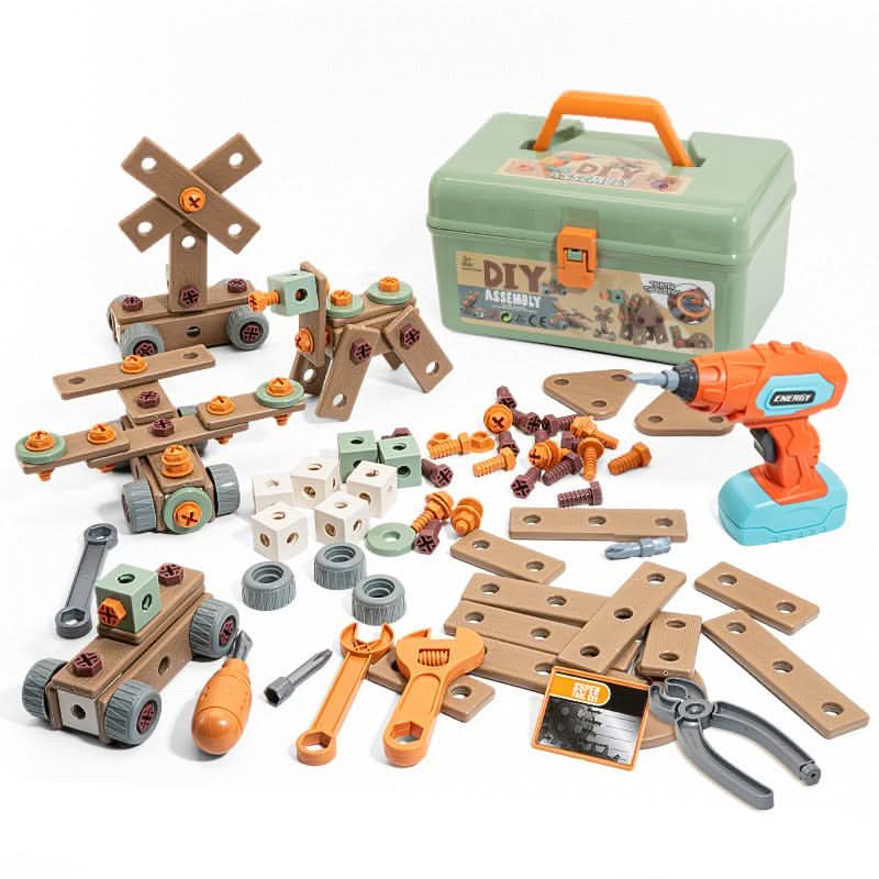 Creative Construction Kit – 100-Piece Tool Set for Kids