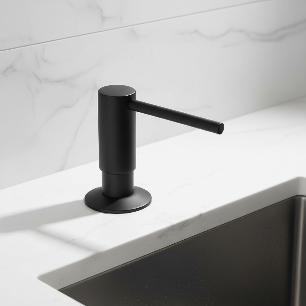 Elegant Kitchen Soap Dispenser with Easy Refill Design