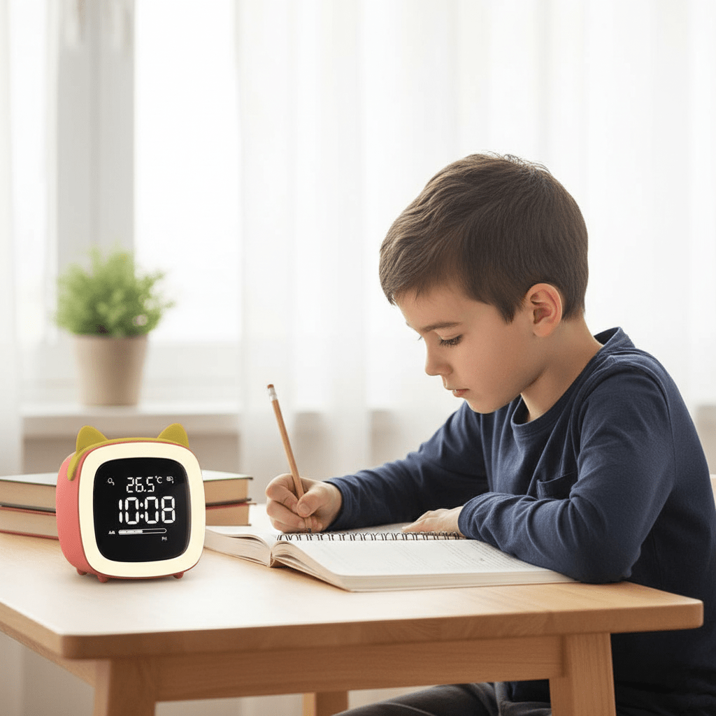 Lullaby Glow – Kids' Alarm Clock and Soothing Night Light