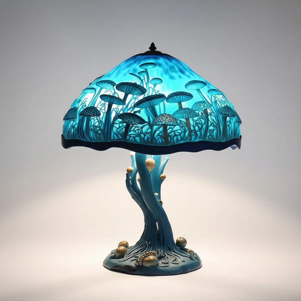 Vibrant Glass Table Lamp for Home Decoration