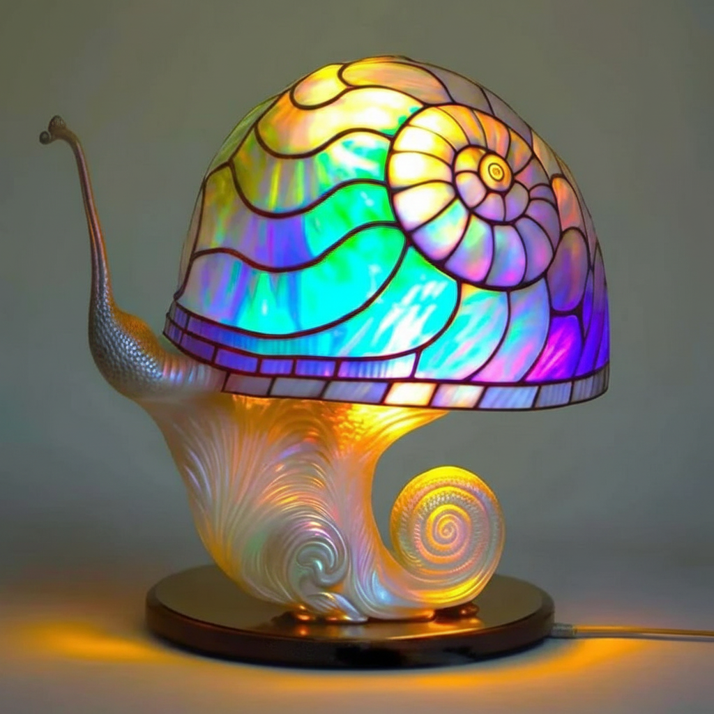 Vibrant Glass Table Lamp for Home Decoration