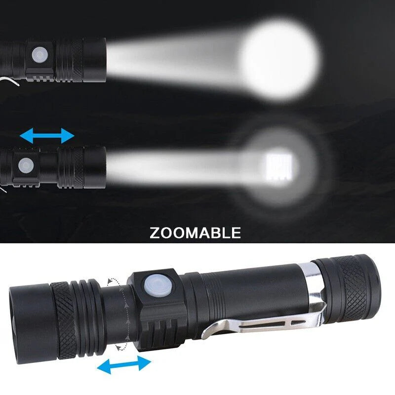 UltraBeam 90000LM Tactical Rechargeable Flashlight