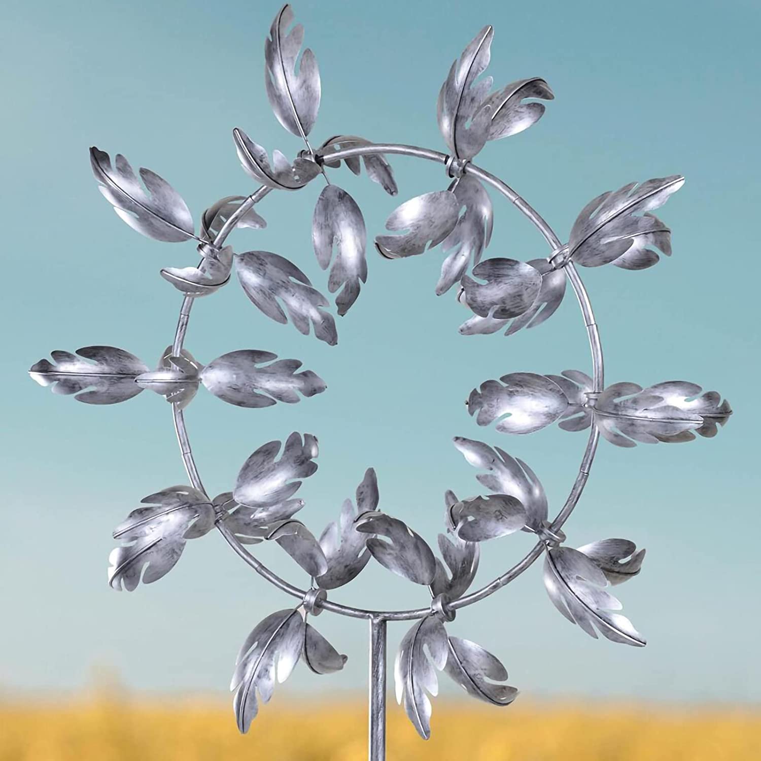 Charming Garden Kinetic Spinner: Colorful Metal Windmill