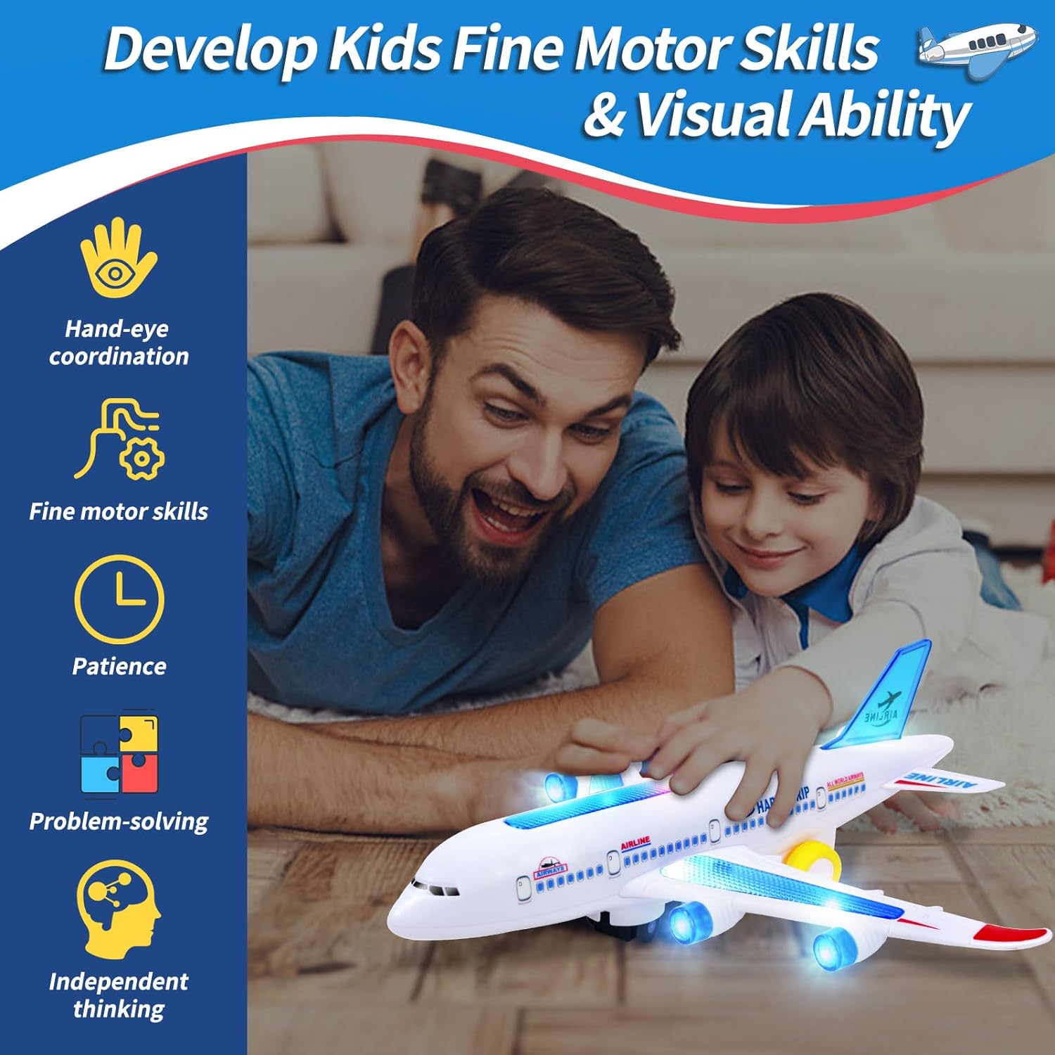 Soaring Adventure Airplane Toy with Sound and Light Effects