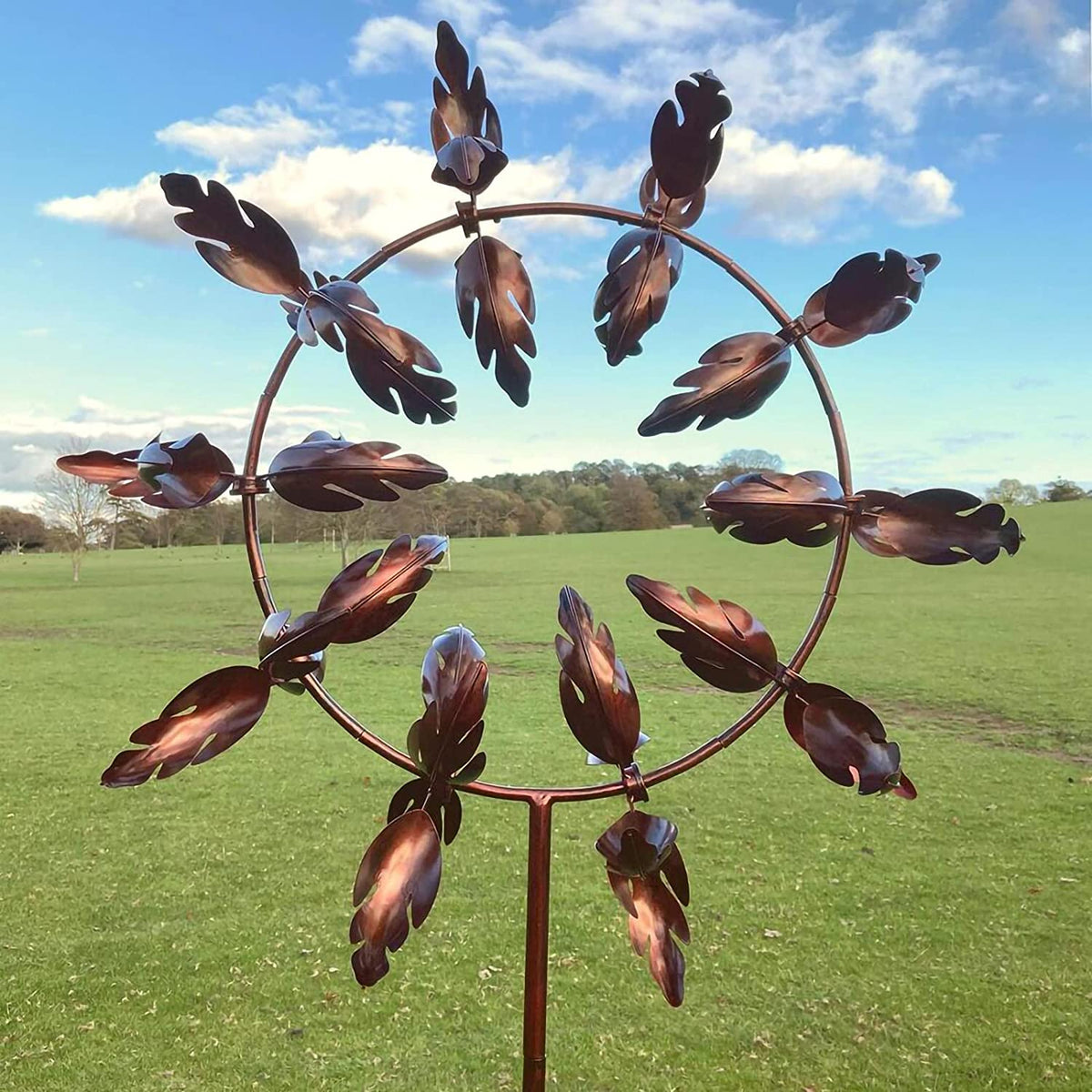 Charming Garden Kinetic Spinner: Colorful Metal Windmill