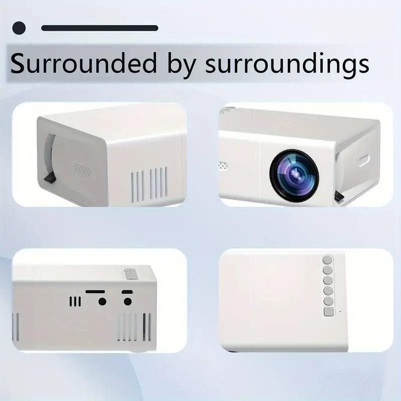 Compact 720P Projector for Home and On-the-Go Fun