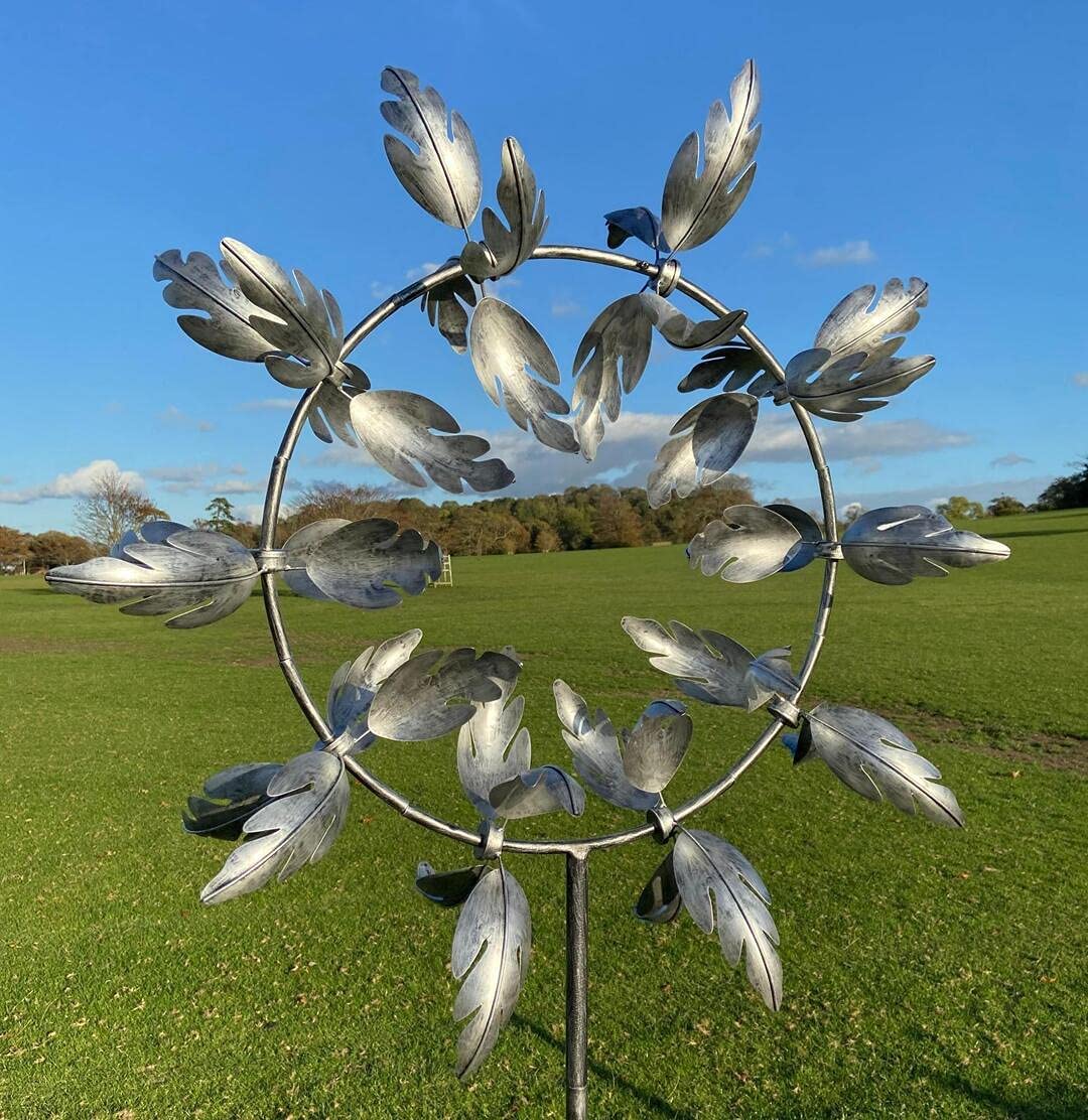 Charming Garden Kinetic Spinner: Colorful Metal Windmill