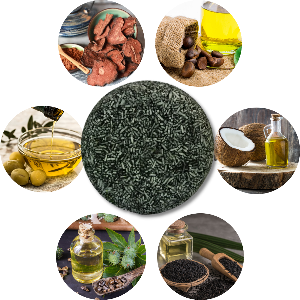 Revitalizing Solid Shampoo for Restoring Natural Color