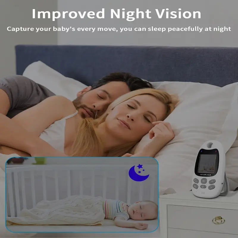 Smart Wireless Baby Monitor with Night Vision & Two-Way Talk
