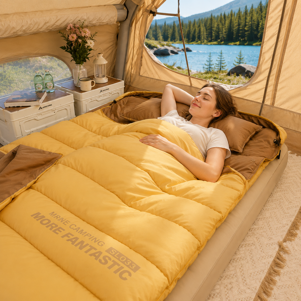 Couple's Retreat – Spacious Double Sleeping Bag for Two