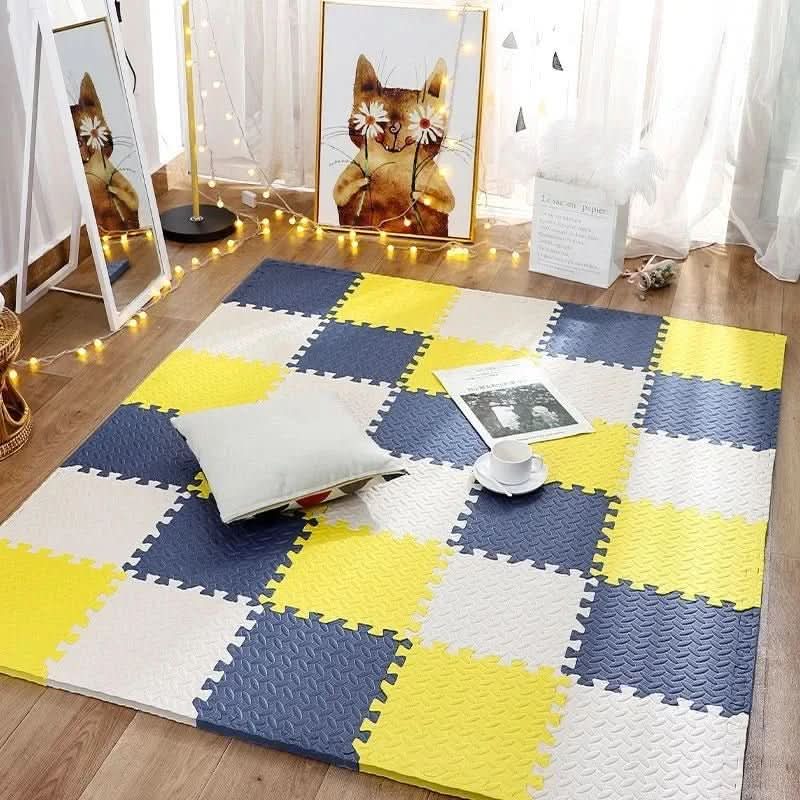 CuddleNest – Plush Foam Interlocking Baby Play Mat Set of 12