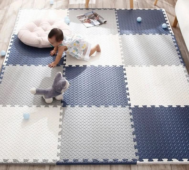 CuddleNest – Plush Foam Interlocking Baby Play Mat Set of 12