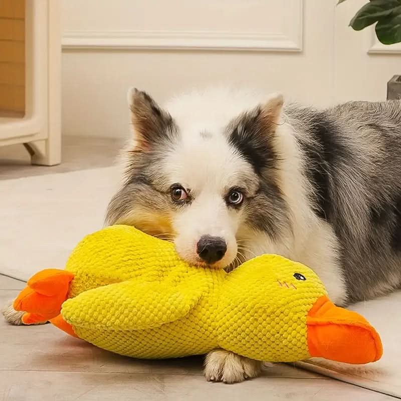 FuzzyFun – Engaging Plush Dog Toy with Quack Sounds