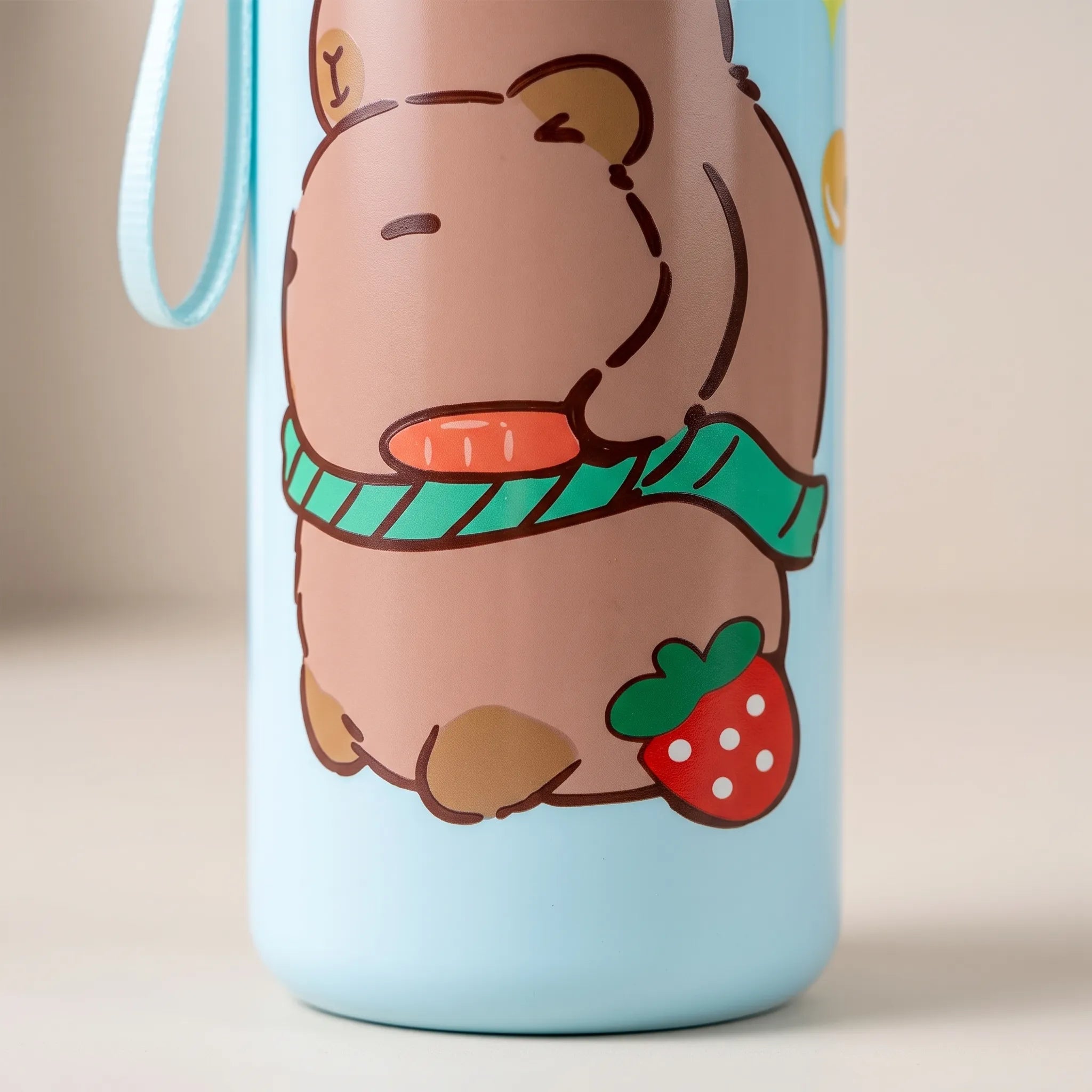 Children's Water Bottle with Capybara Design - Capyflow