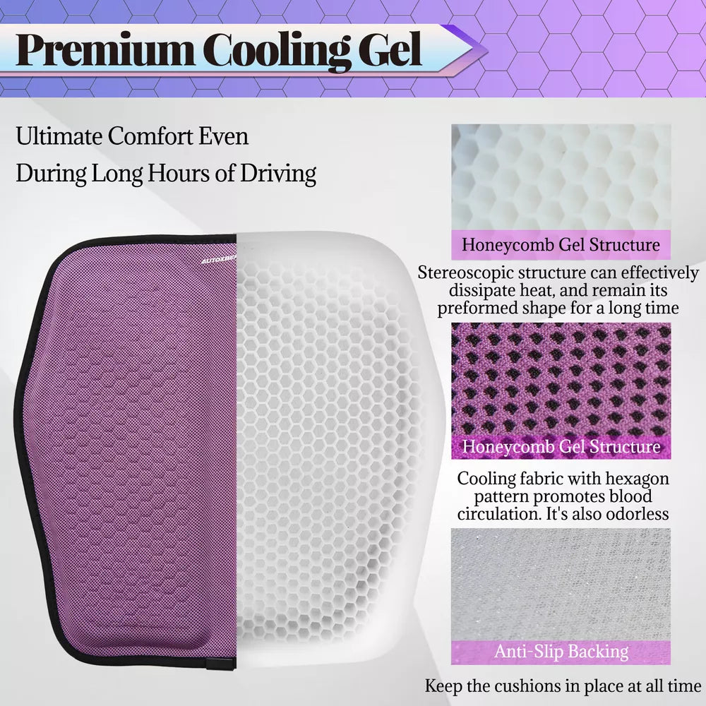 ComfortMax Gel Seat Cushion - Relieve Back and Tailbone Discomfort