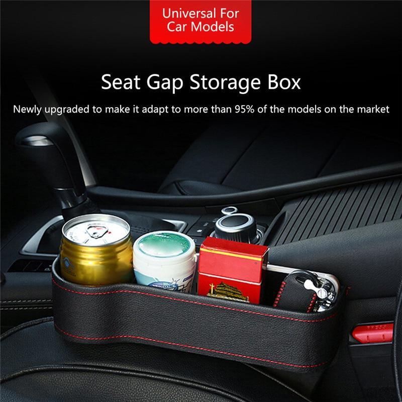 Smart Car Seat Storage Solution with Premium Faux Leather