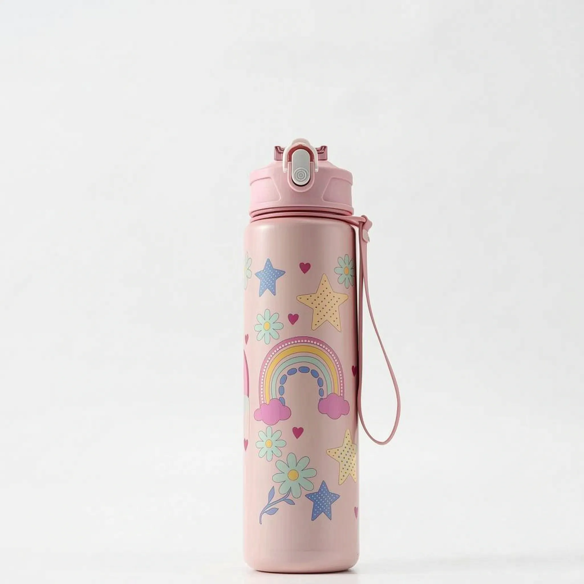 Reusable Drink Bottle with Cartoon Design