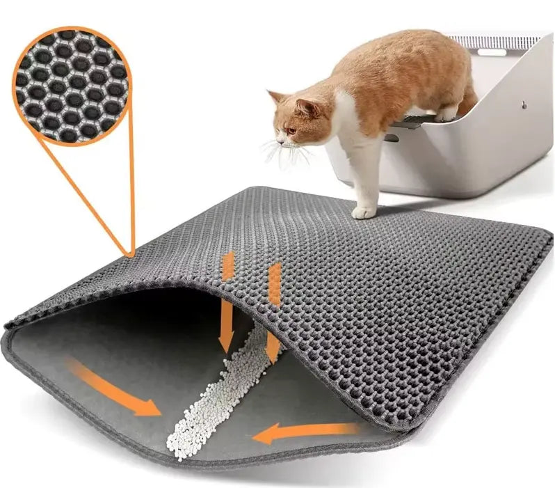 Smart Cat Litter Containment Mat | Waterproof & Slip-Resistant