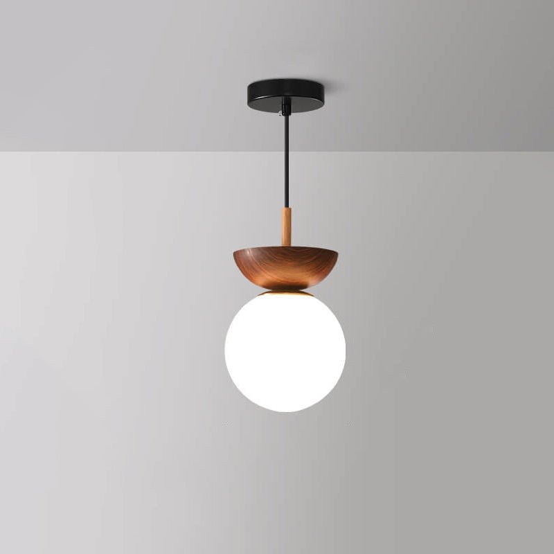 Modern Opal Glass Flush Mount Ceiling Light - 16 x 27 cm