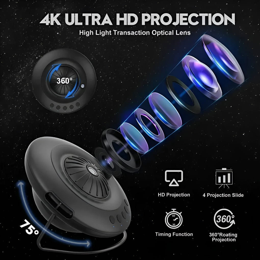 Starlight Projector | Enchanting Cosmic Light Show for Home