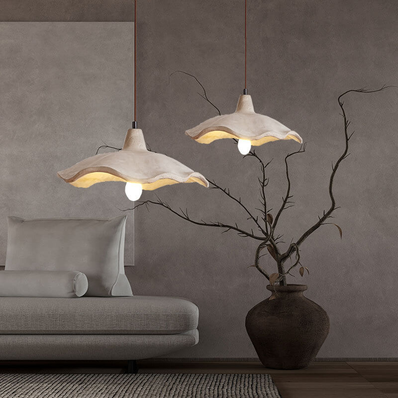 Floral Elegance | Vintage-Inspired Cement Chandelier