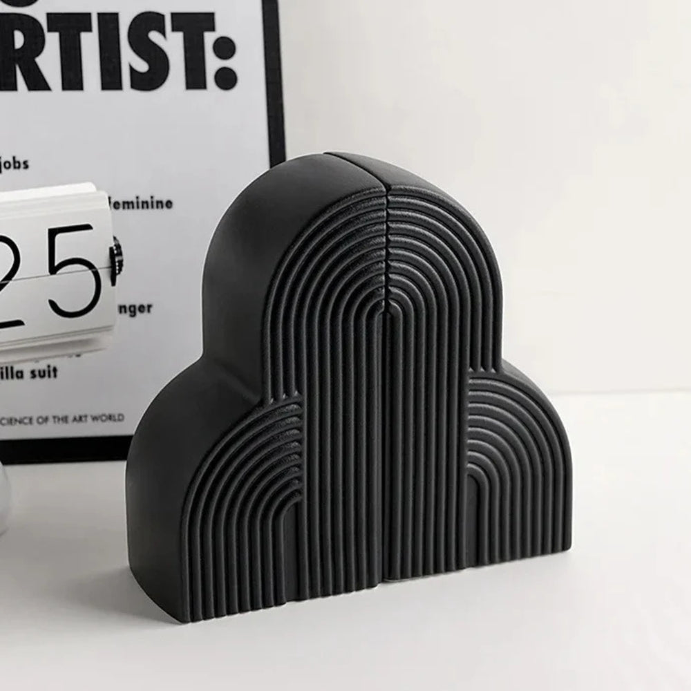 Elegant Cloud-Shaped Ceramic Bookends for Stylish Organization